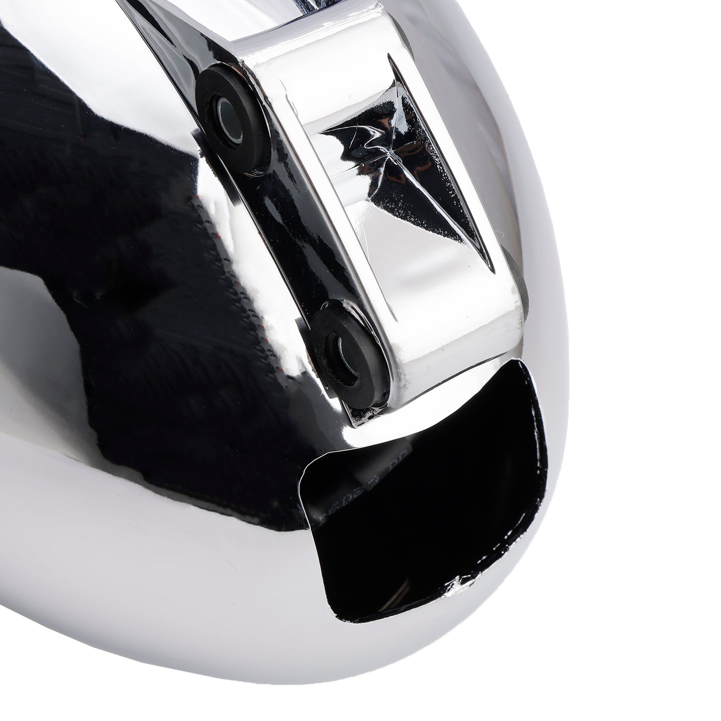 Chrome Motorcycle Beam Headlight Fog Lamp Custom Fits For Racer Bobber Chopper