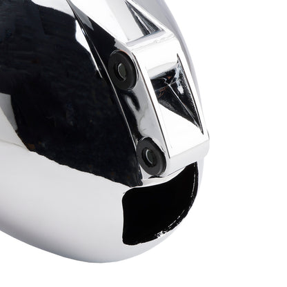 Racer Bobber Chrome Black Multifunctional Beam Headlight Fog Lamp Custom