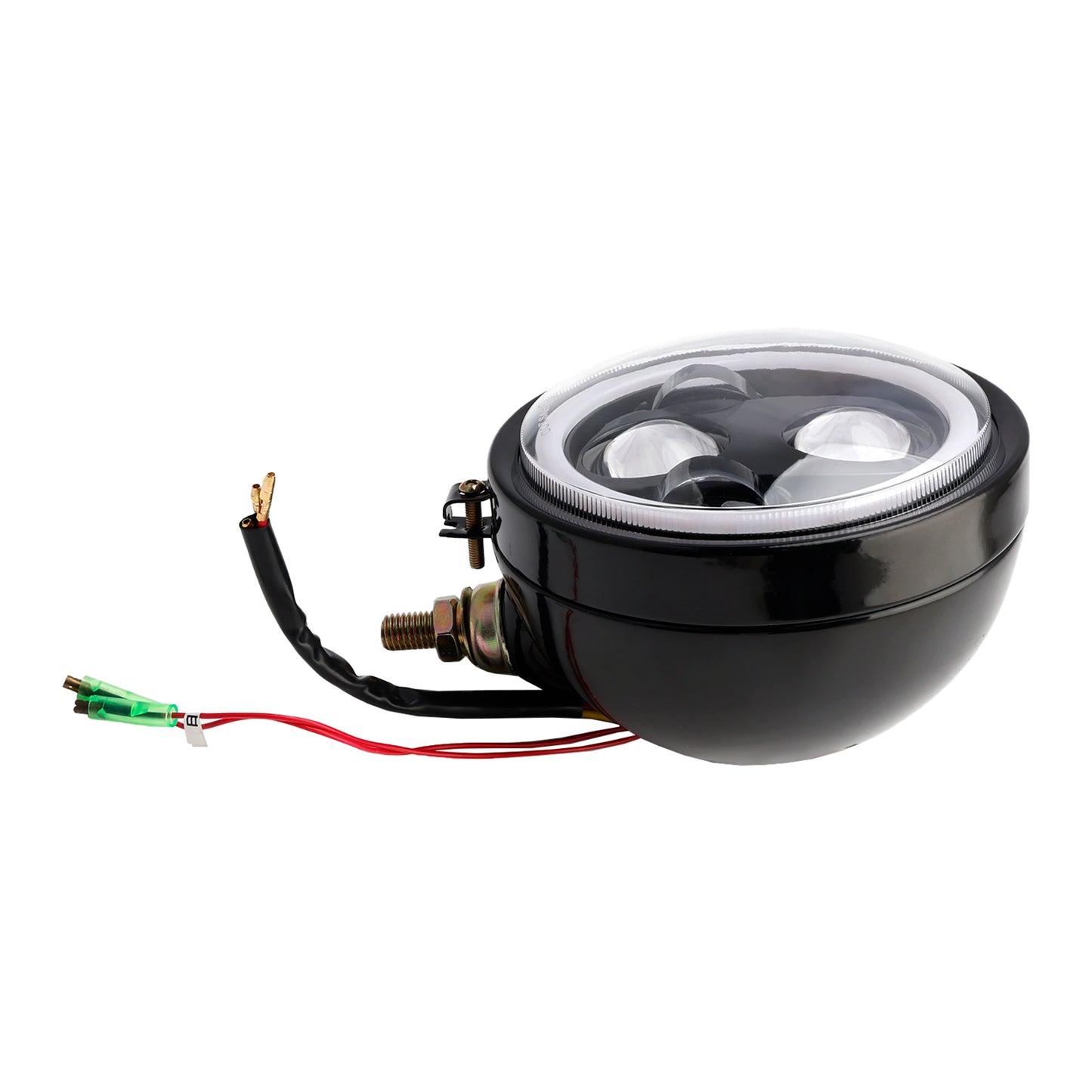 Racer Bobber Chopper DC 12V Motorcycle Beam Headlight Fog Lamp Custom