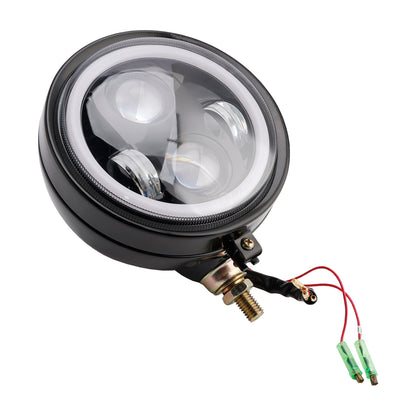 Racer Bobber Chopper DC 12V Motorcycle Beam Headlight Fog Lamp Custom