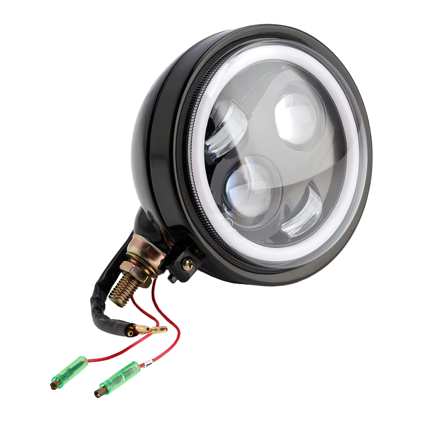 Racer Bobber Chopper DC 12V Motorcycle Beam Headlight Fog Lamp Custom