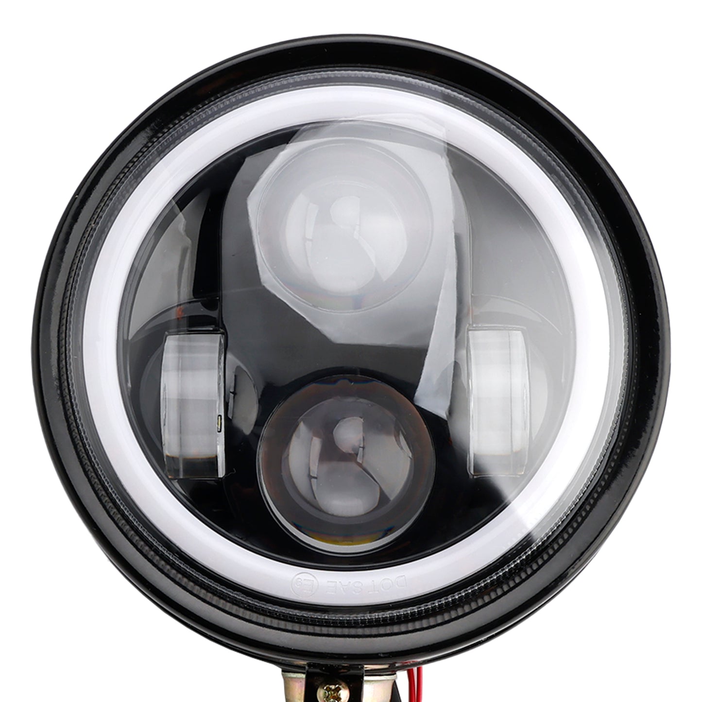 Racer Bobber Chopper DC 12V Motorcycle Beam Headlight Fog Lamp Custom