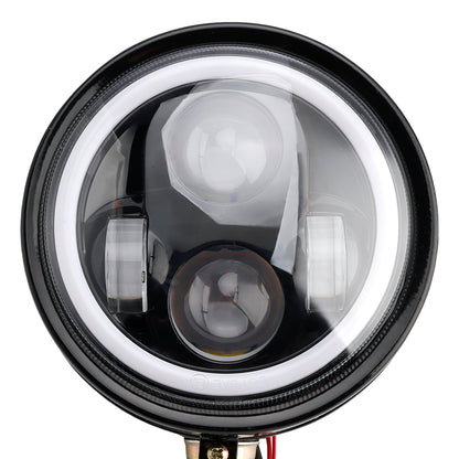 Racer Bobber Chopper DC 12V Motorcycle Beam Headlight Fog Lamp Custom