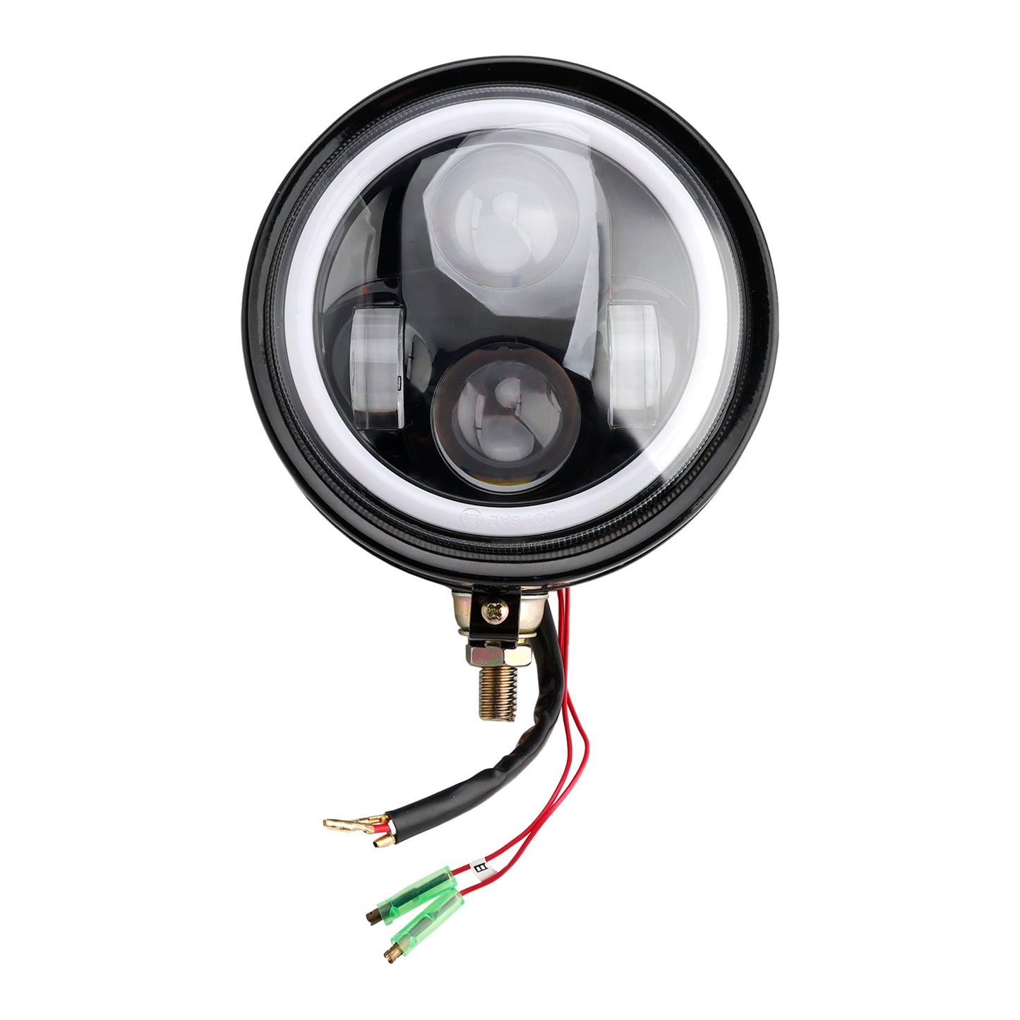 Racer Bobber Chopper DC 12V Motorcycle Beam Headlight Fog Lamp Custom