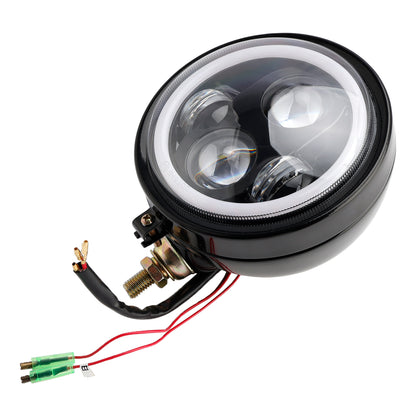 Racer Bobber Chopper DC 12V Motorcycle Beam Headlight Fog Lamp Custom