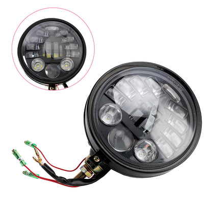 Racer Bobber Chopper DC 12V Multifunctional Beam Headlight Fog Lamp Custom