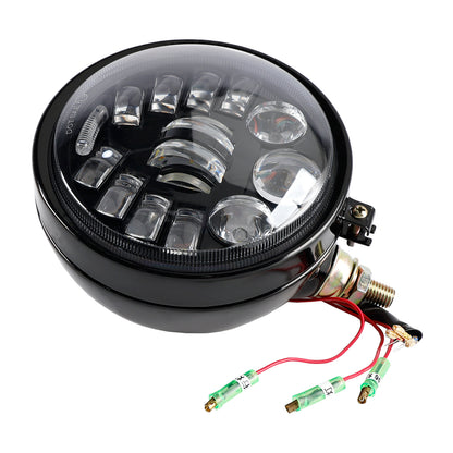 Racer Bobber Chopper DC 12V Multifunctional Beam Headlight Fog Lamp Custom