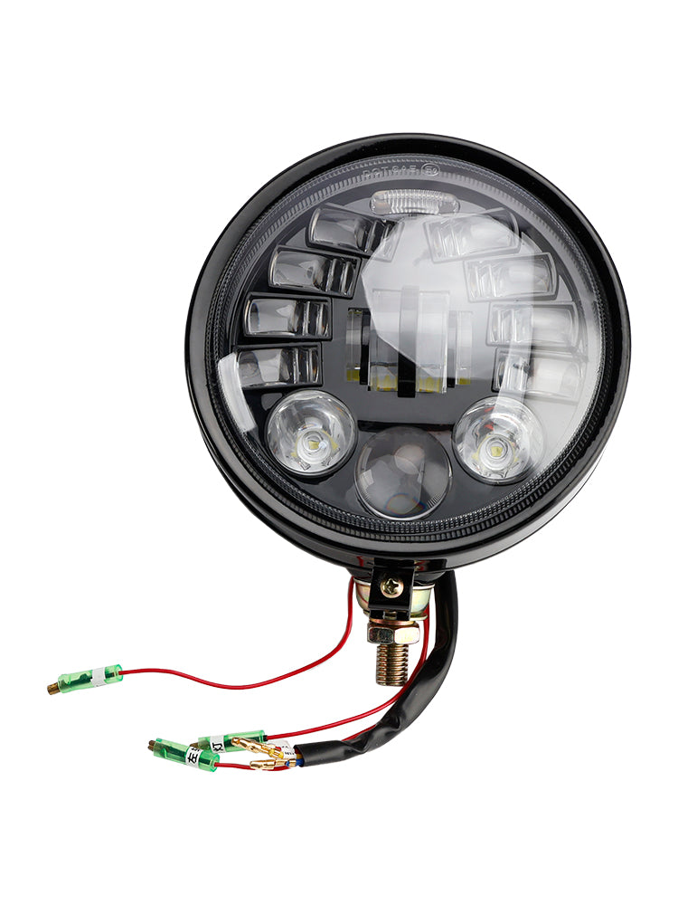 Racer Bobber Chopper DC 12V Multifunctional Beam Headlight Fog Lamp Custom