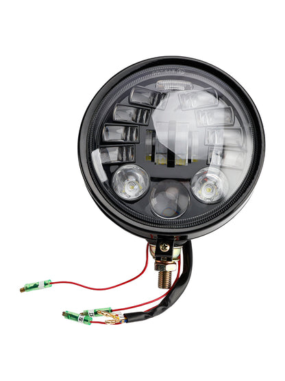 Racer Bobber Chopper DC 12V Multifunctional Beam Headlight Fog Lamp Custom