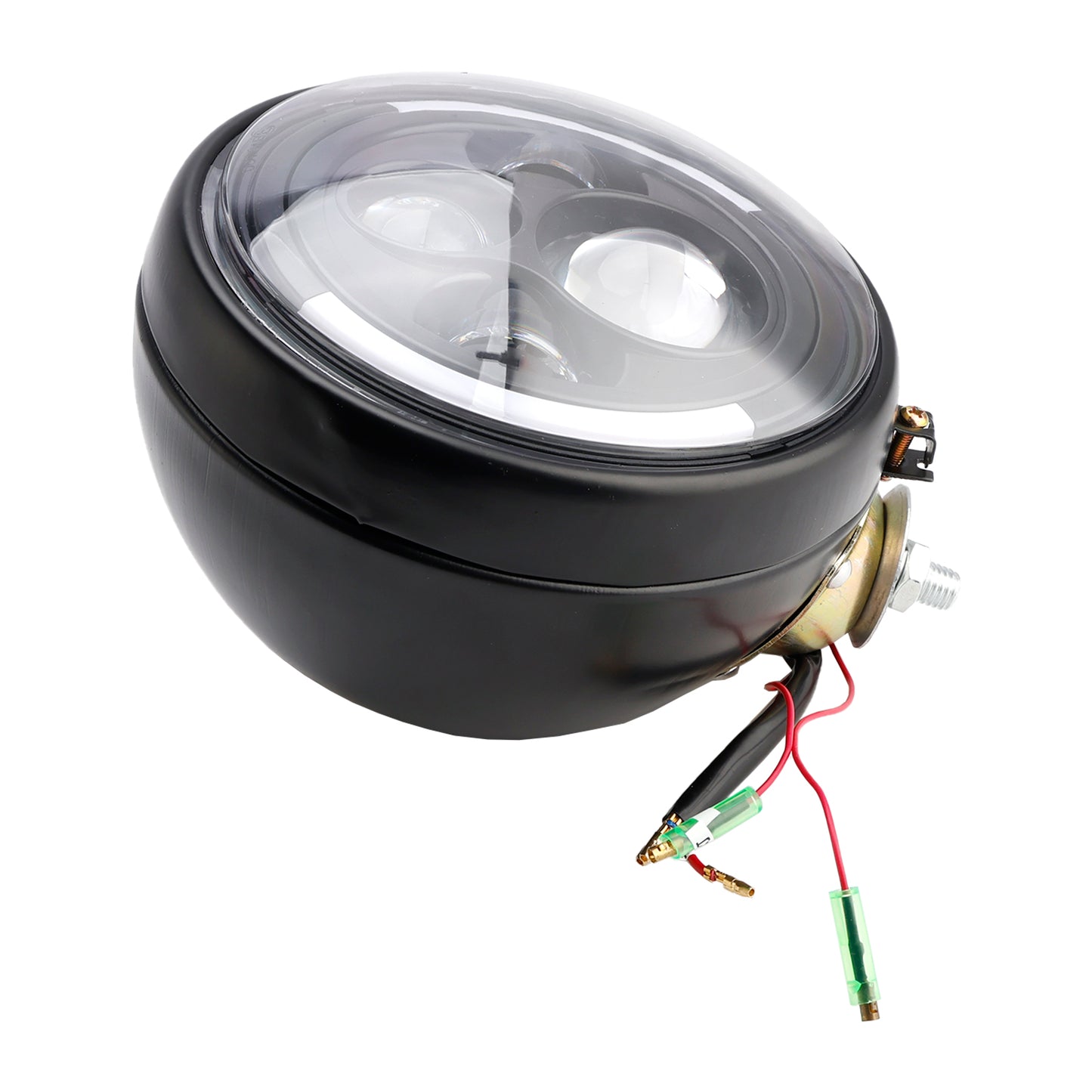 Racer Bobber Chopper DC 12V 7inch Multifunctional Beam Headlight Fog Lamp Custom