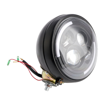 Racer Bobber Chopper DC 12V 7inch Multifunctional Beam Headlight Fog Lamp Custom