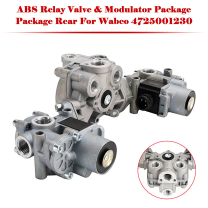 Wabco 4725001230 ABS Relay Valve & Modulator Package Package Rear TDAS4725001230