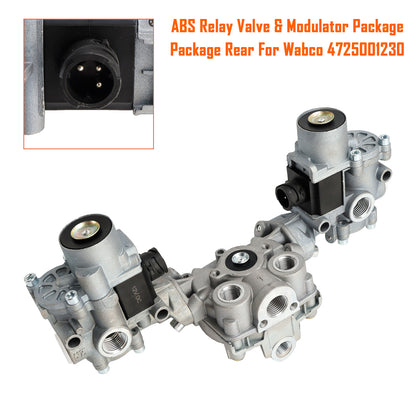 Wabco 4725001230 ABS Relay Valve & Modulator Package Package Rear TDAS4725001230