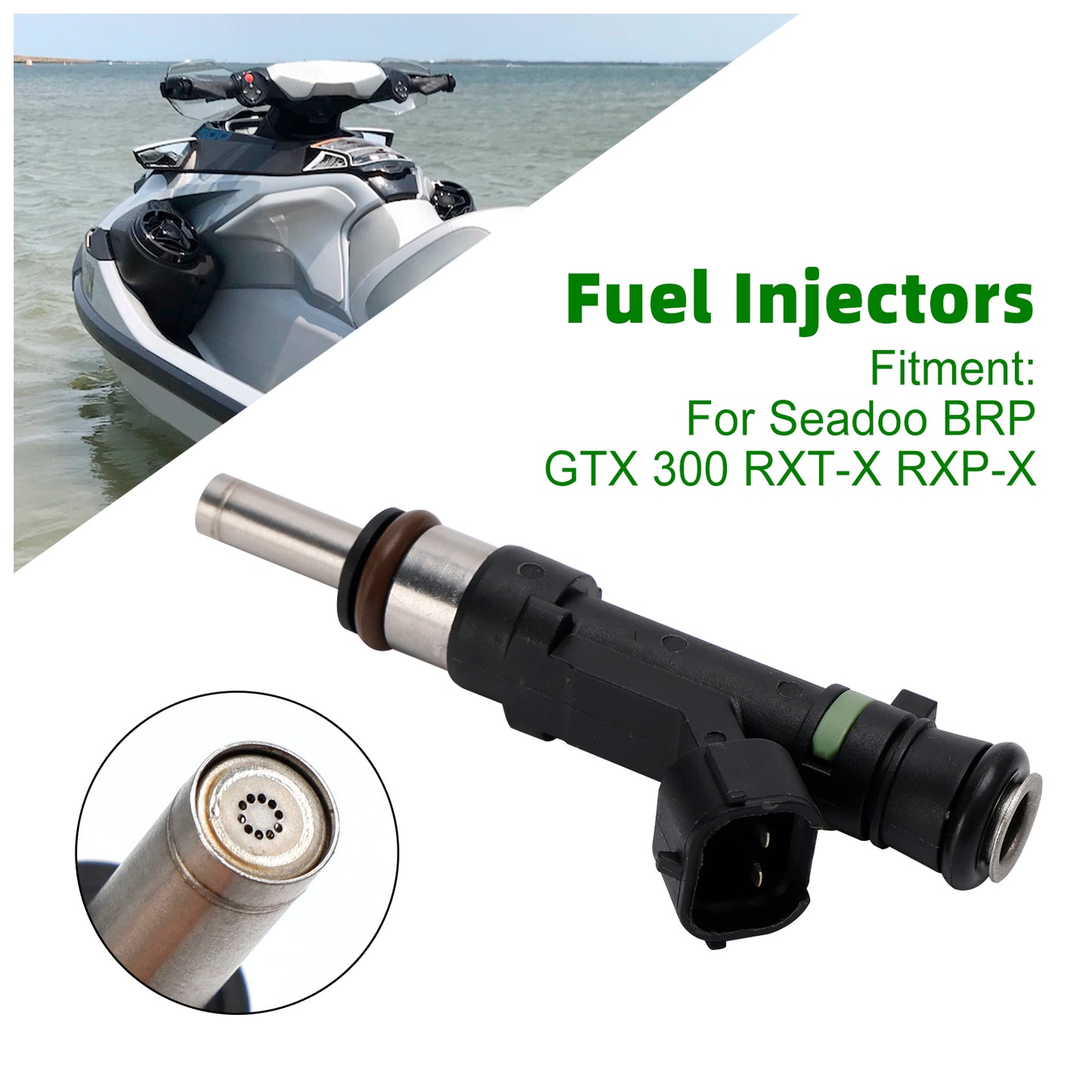 0280158383 Fuel Injectors 420874000 For Sea Doo BRP GTX 300 RXT-X RXP-X