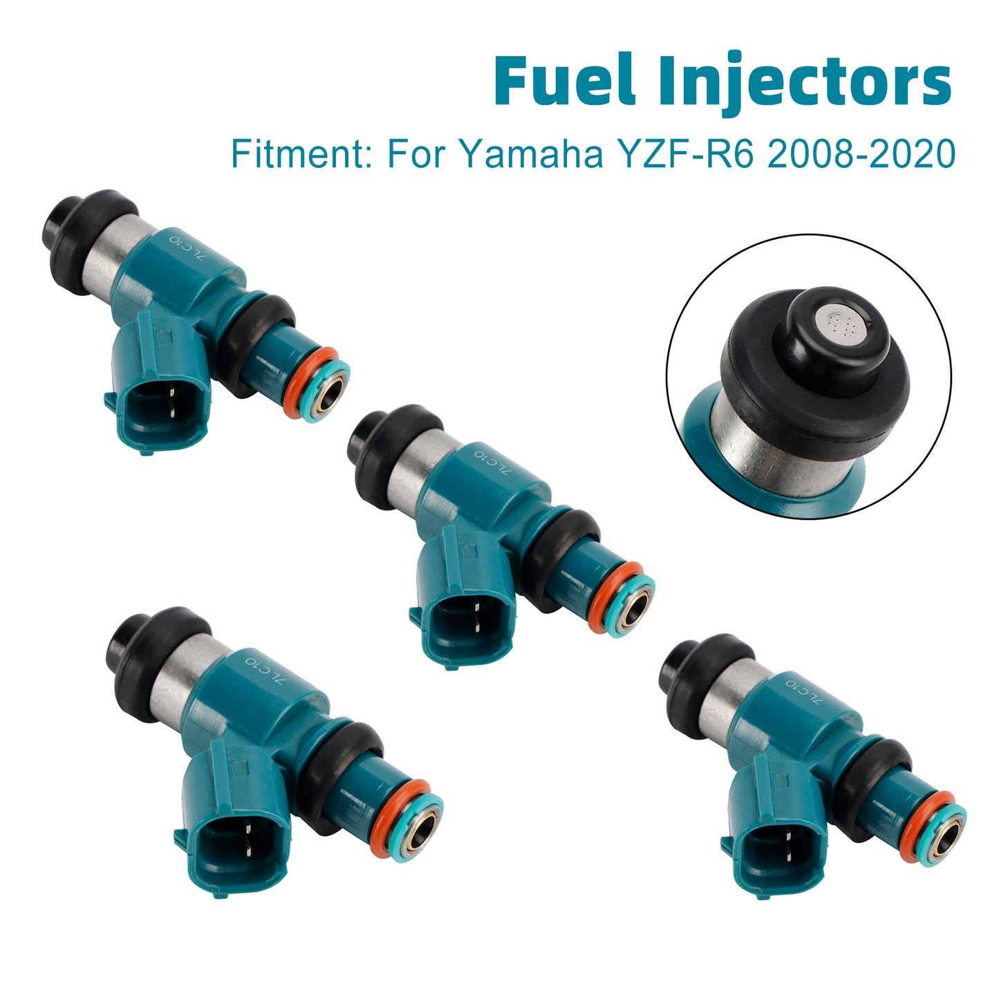 4PCS Fuel Injectors 13S-13761-00-00 For Yamaha YZFR6 YZF-R6 2008-2020
