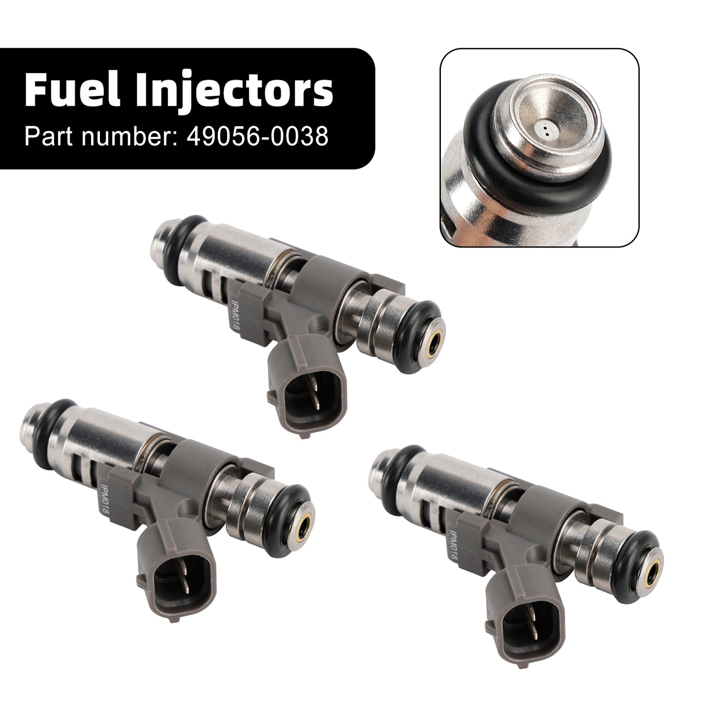 3PCS 49056-0038 Fuel Injector For Kawasaki Mule PRO FX FXR FXT KAF820 KAF820 EPS
