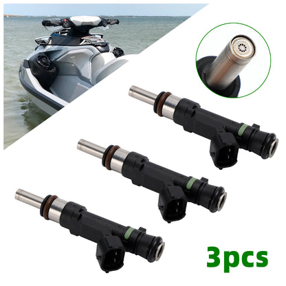 3PCS 0280158383 Fuel Injectors 420874000 For Sea Doo BRP GTX 300 RXT-X RXP-X