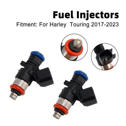 2PCS 0280158387 Fuel Injectors For Touring FLHXSE CVO STREET GLIDE 2017-2023