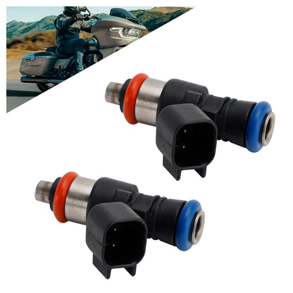 2PCS 0280158387 Fuel Injectors For Touring FLHXSE CVO STREET GLIDE 2017-2023