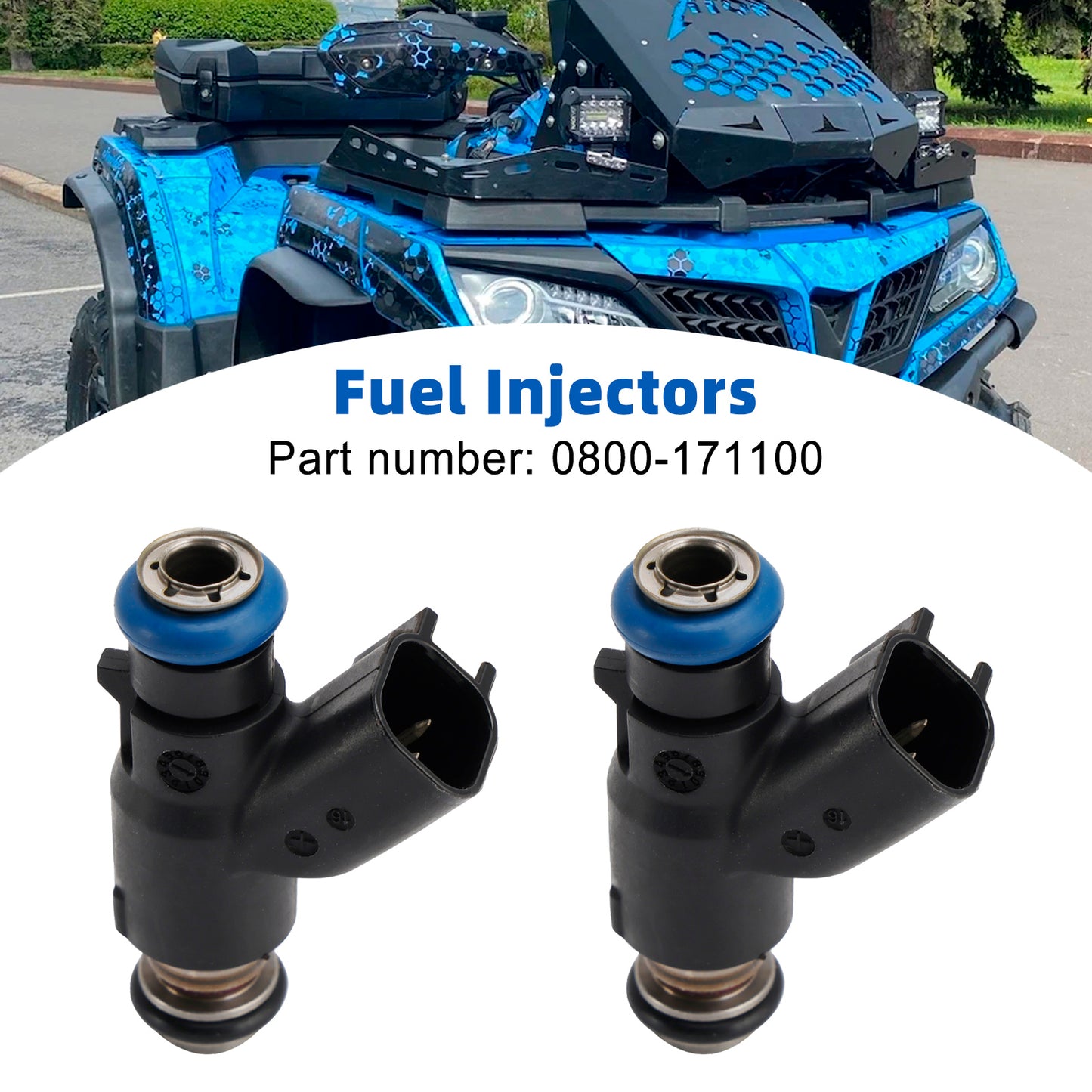 2PCS 0800-171100 Fuel Injector For CFMOTO X8 800 CForce UForce Zforce 800-EX 12-19