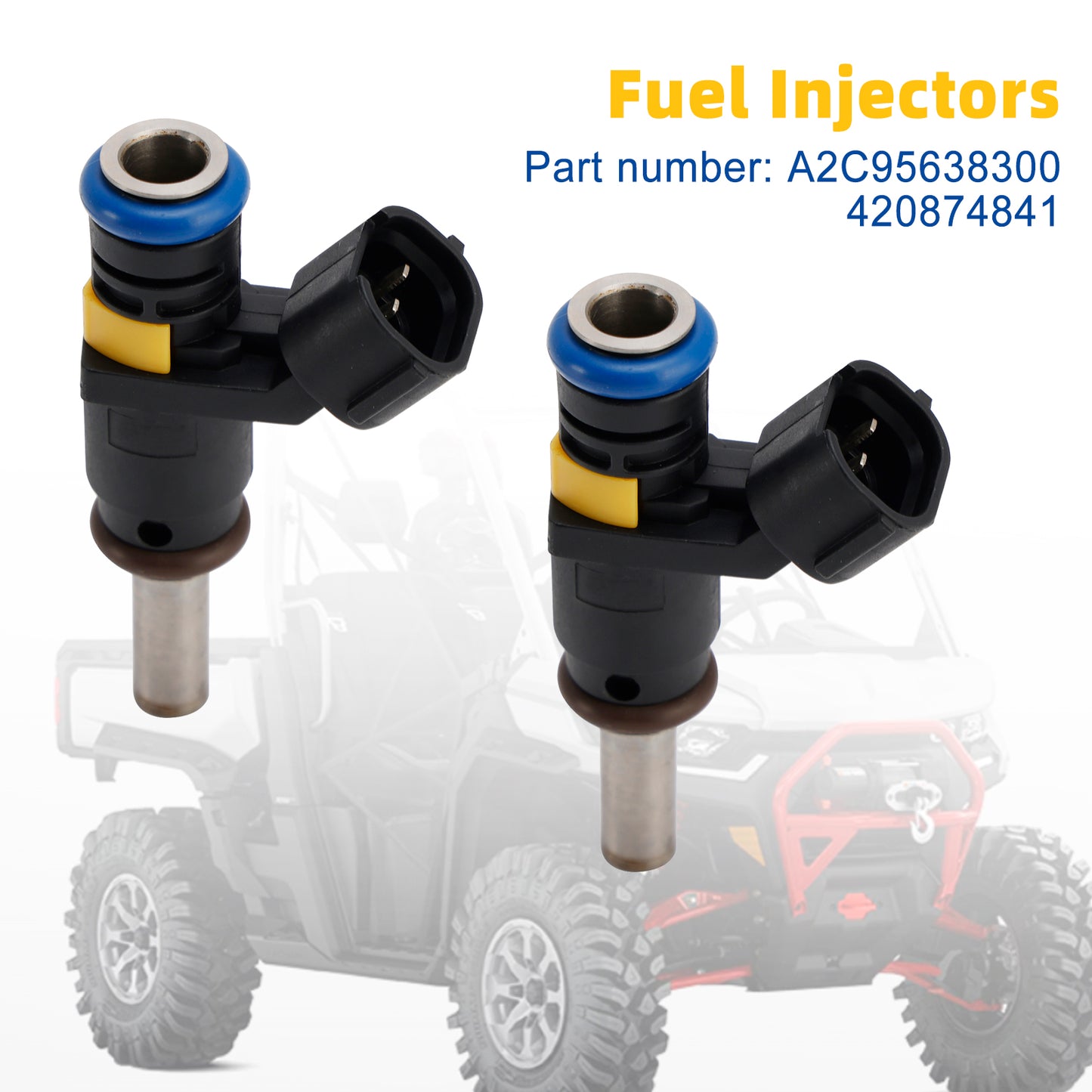 2PCS A2C95638300 Fuel Injectors Fit Can-Am Outlander 450 Renegade 850