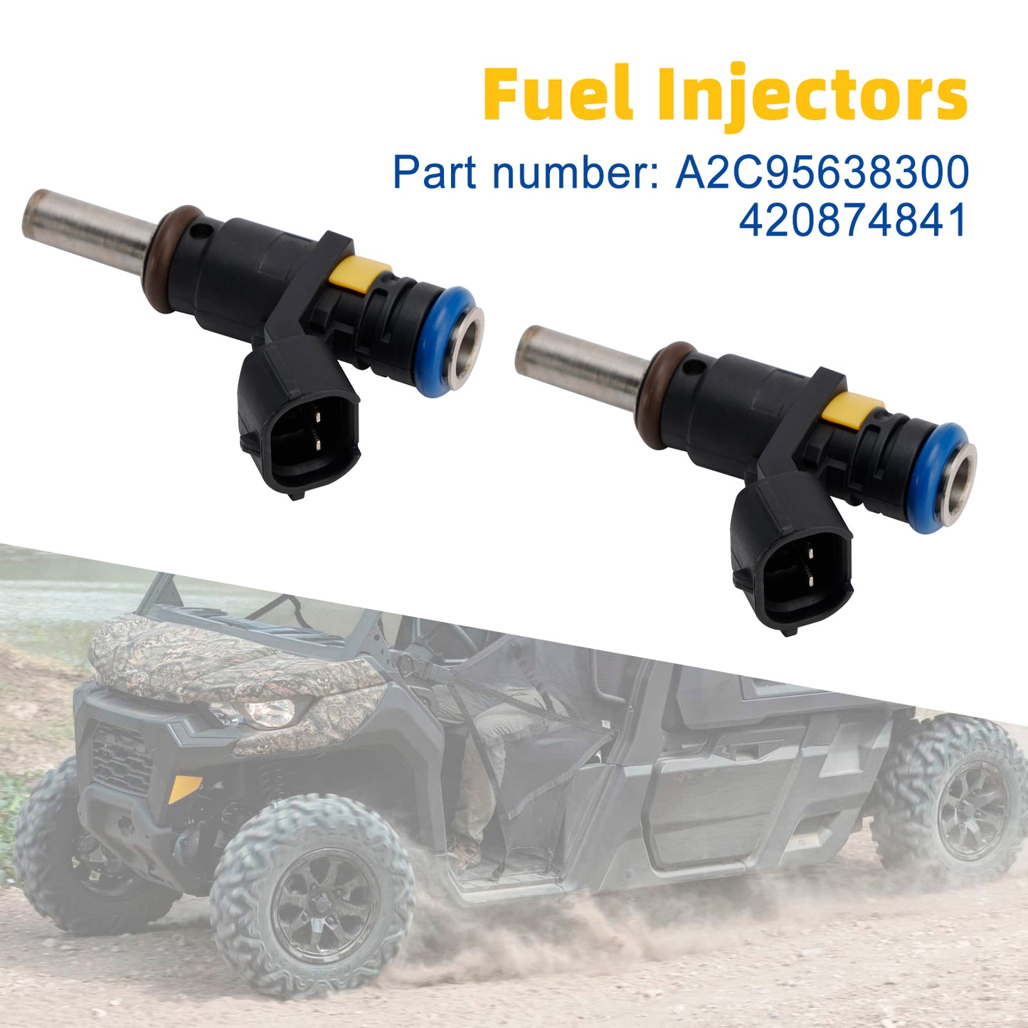 2PCS A2C95638300 Fuel Injectors Fit Can-Am Outlander 450 Renegade 850
