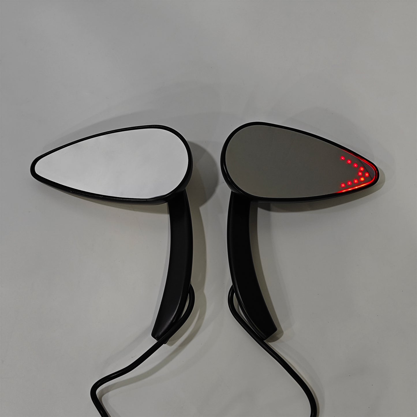 Black Custom Dynamics LED Turn Signal Mirrors For Sportster 883 1200 1990-2021
