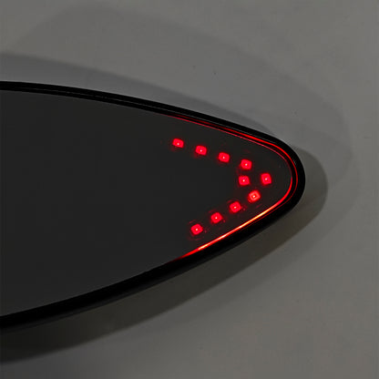 Black Custom Dynamics LED Turn Signal Mirrors For Sportster 883 1200 1990-2021