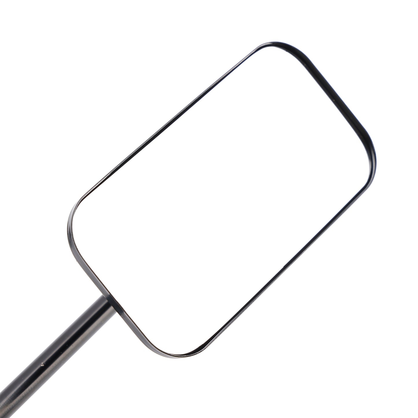 Black Retro Retangular Mirrors with clamp For Cafe Racer Bobber Chopper Tracker