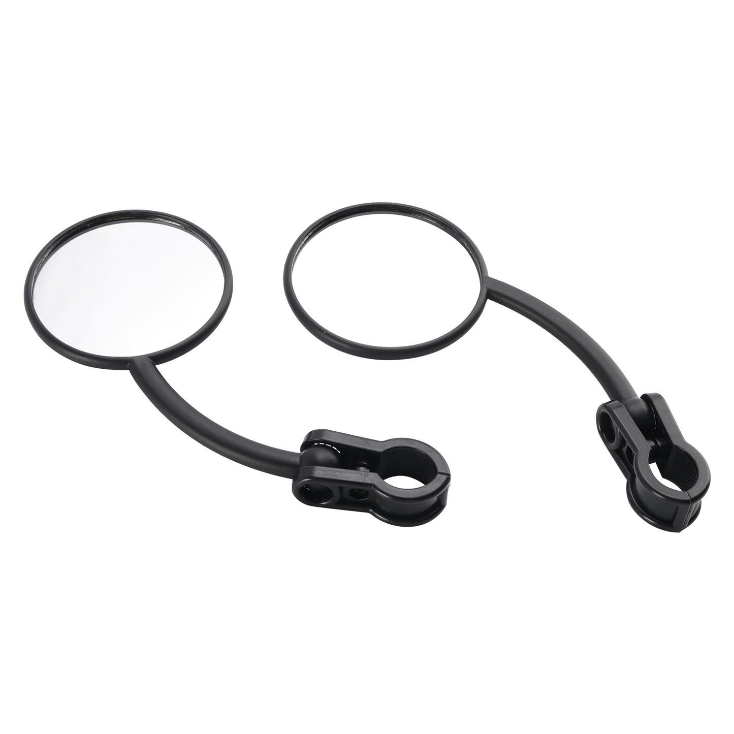 Pair Enduro Folding Mirrors Clamp On Fits Dual Sport Motorcycle ATV Dirt Bike