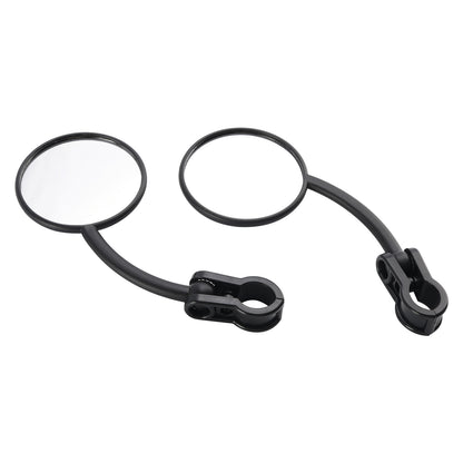 Pair Enduro Folding Mirrors Clamp On Fits Dual Sport Motorcycle ATV Dirt Bike