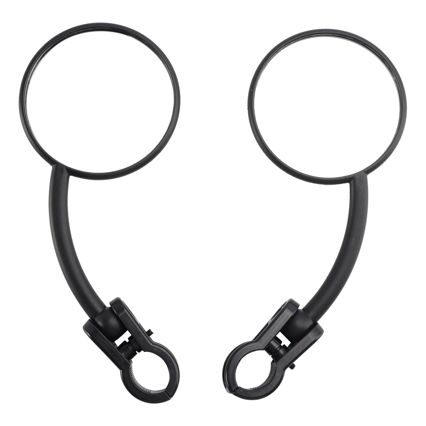 Pair Enduro Folding Mirrors Clamp On Fits Dual Sport Motorcycle ATV Dirt Bike