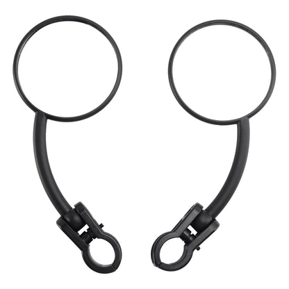 Pair Enduro Folding Mirrors Clamp On Fits Dual Sport Motorcycle ATV Dirt Bike