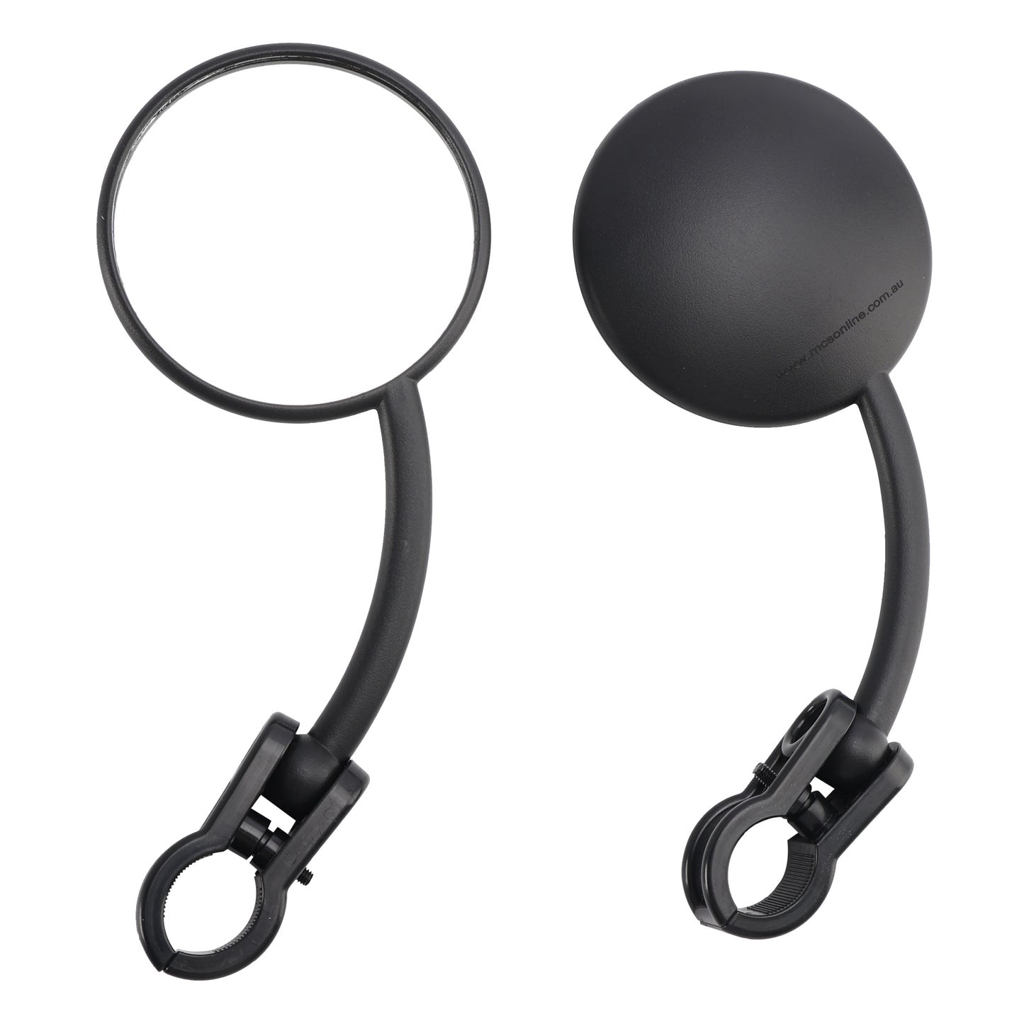 Pair Enduro Folding Mirrors Clamp On Fits Dual Sport Motorcycle ATV Dirt Bike