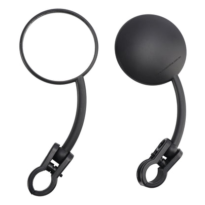 Pair Enduro Folding Mirrors Clamp On Fits Dual Sport Motorcycle ATV Dirt Bike