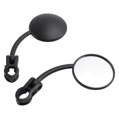 Pair Enduro Folding Mirrors Clamp On Fits Dual Sport Motorcycle ATV Dirt Bike