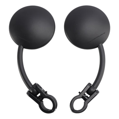 Pair Enduro Folding Mirrors Clamp On Fits Dual Sport Motorcycle ATV Dirt Bike