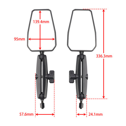 Universal Enduro Supermoto Mirror Kit 8mm 10mm For Adventure Motorcylce Offroad