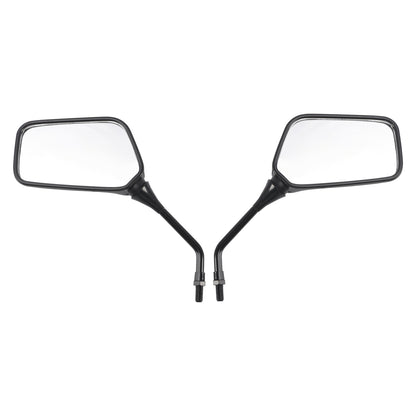 Pair Black Mirrors M10 Rearview Mirrors For Kawasaki KLR250 KLR600 KLR650