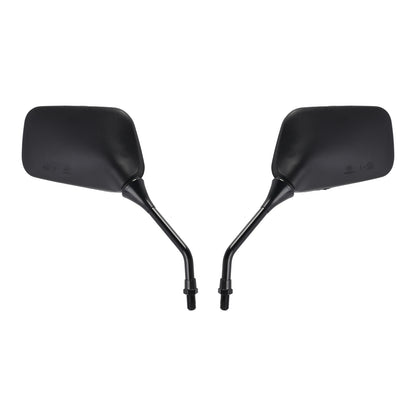 Pair Black Mirrors M10 Rearview Mirrors For Kawasaki KLR250 KLR600 KLR650