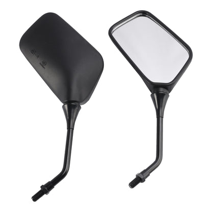 Pair Black Mirrors M10 Rearview Mirrors For Kawasaki KLR250 KLR600 KLR650