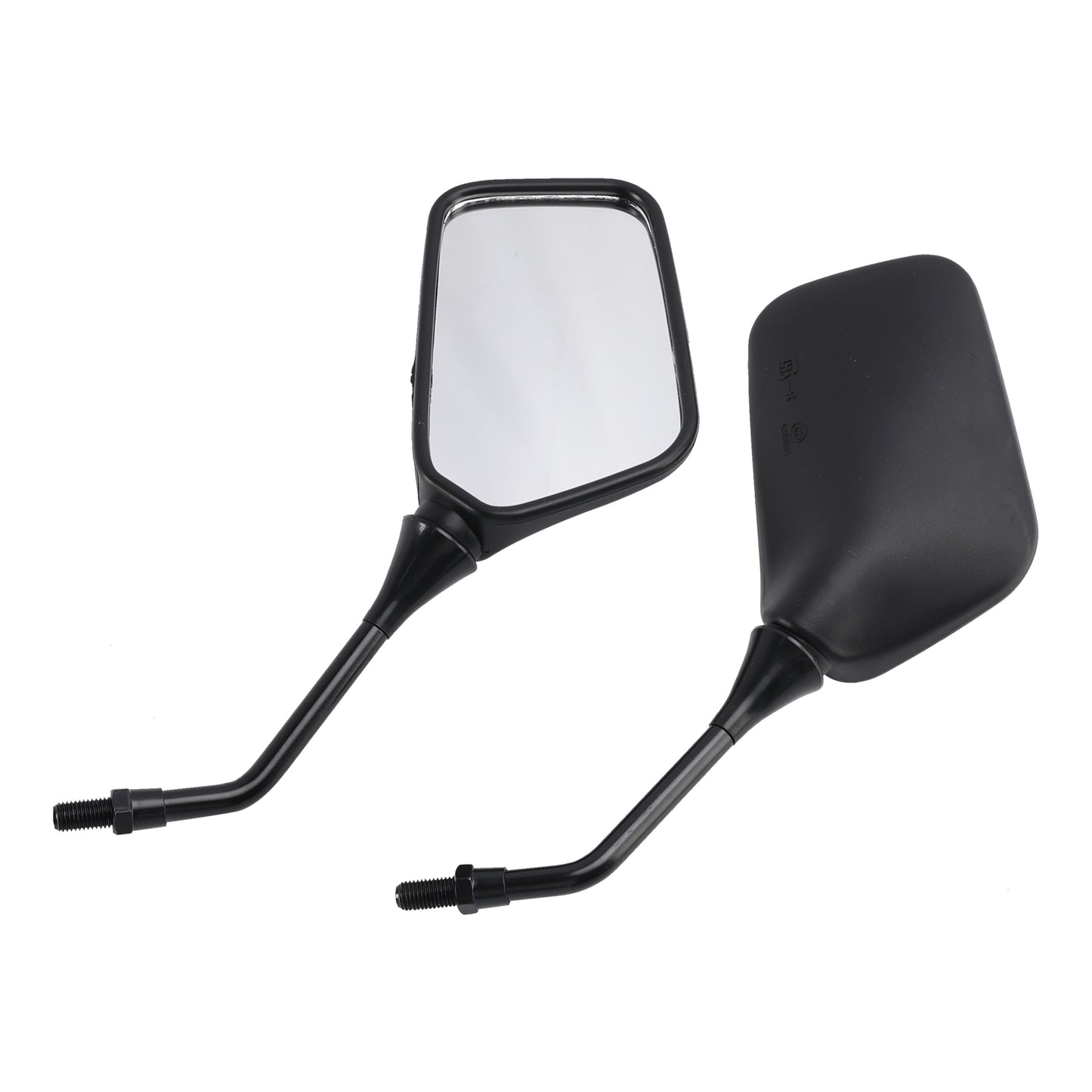 Pair Black Mirrors M10 Rearview Mirrors For Kawasaki KLR250 KLR600 KLR650