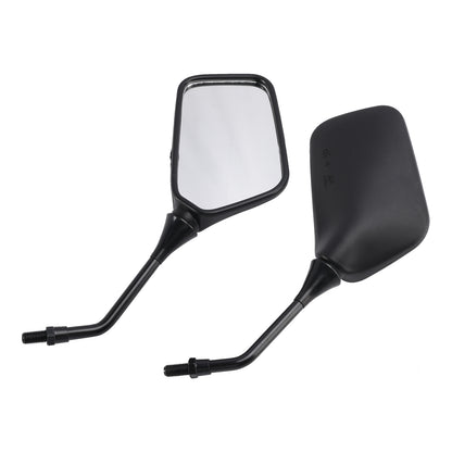 Pair Black Mirrors M10 Rearview Mirrors For Kawasaki KLR250 KLR600 KLR650