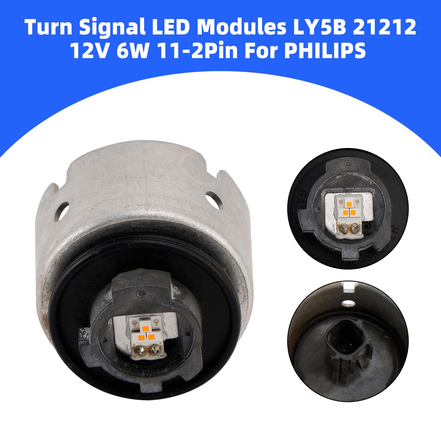 Turn Signal LED Modules LY5B 21212 12V 6W 11-2Pin For PHILIPS