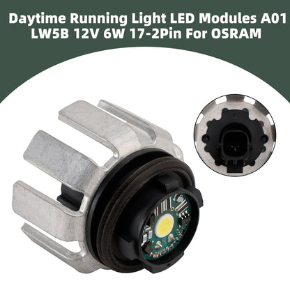 Daytime Running Light LED Modules A01 LW5B 12V 6W 17-2Pin For OSRAM