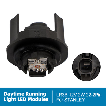 Daytime Running Light LED Modules LR3B 12V 2W 22-2Pin For STANLEY