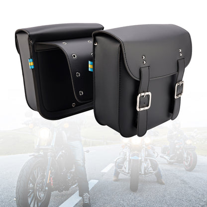 Tail Bag Side Saddlebag Tail Bag Luggage Pouch Storage Black 18L For Motorbike