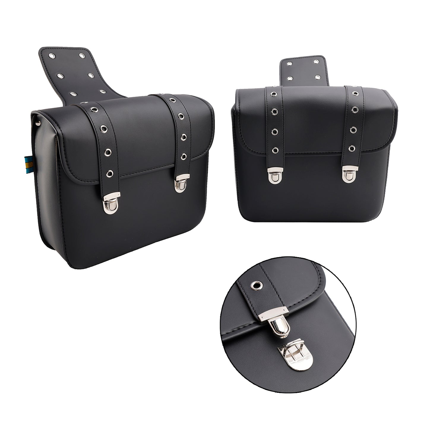 Tail Bag Side Saddlebag Tail Bag Luggage Pouch Storage Black 20L For Motorbike