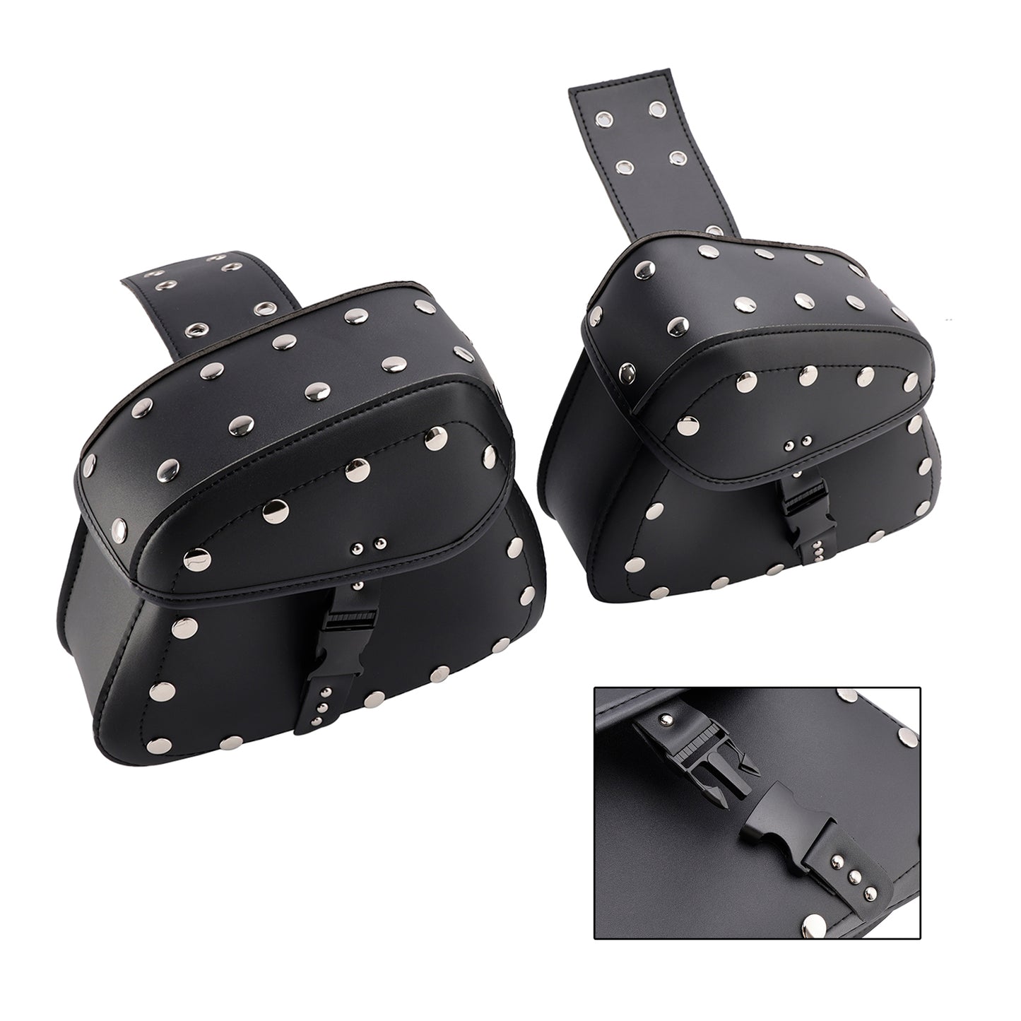 Tail Bag Side Saddlebag Tail Bag Luggage Pouch Storage Black 22L For Motorbike