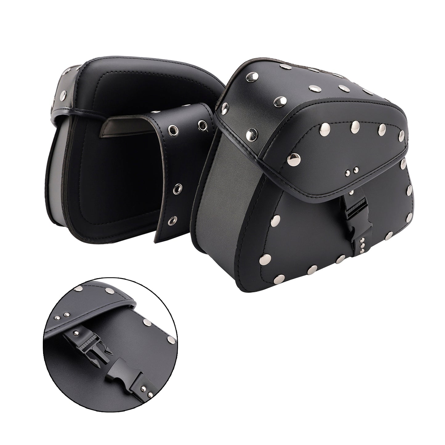 Tail Bag Side Saddlebag Tail Bag Luggage Pouch Storage Black 22L For Motorbike